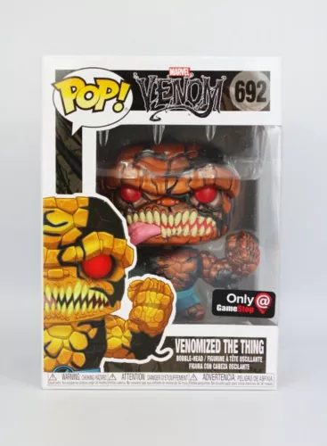 Funko POP! Figura Vinilo Exclusiva Marvel Venomized The Thing #692 - Metálica