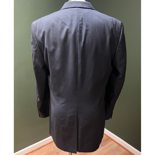 Jos A Bank 100% Wool Signature Collection Blazer Navy Blue 41 Long - Picture 4 of 7
