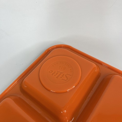 Vintage Melamine Tray Cafeteria School Lunch Lot 6 SiLite Divided Model 614 - Picture 5 of 6