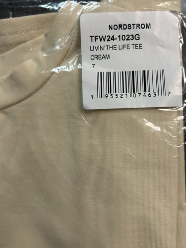 Tiny Tribe Kids' Livin' the Life Graphic T-Shirt In Cream Size 7 Years New - Picture 4 of 4