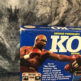 George Foreman's Ko Boxing (Nintendo NES) Original Box, Game, And Poster