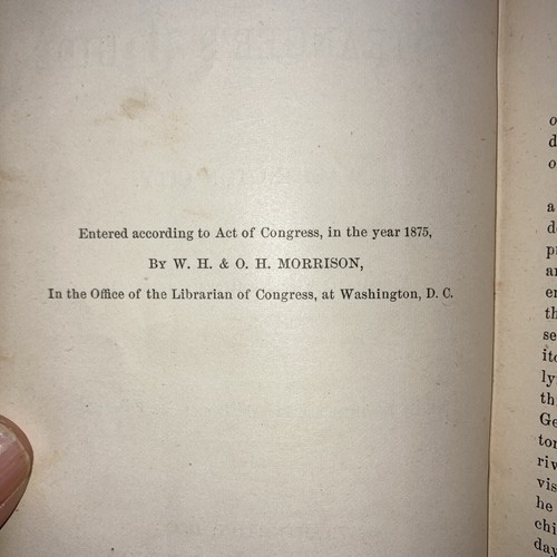 1875 Morrisons' Strangers' Guide für Washington City (Washington D.C.) - Bild 6 von 20