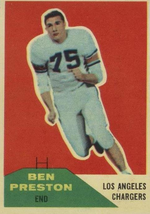 1960 Fleer Ben Preston #8 - 1 of 2