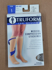 Truform 20-30 Below Knee Compression Stockings, Closed Toe, Beige, 3X,  8865-3L