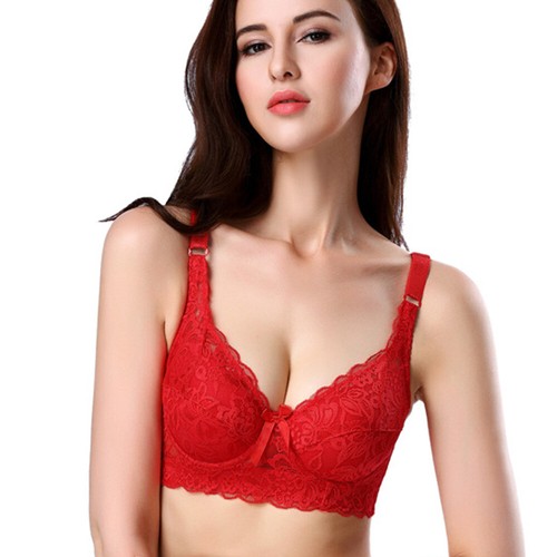 Plus Women Bra Push Up Bras 32-48 AA A B C D Underwire Brassiere Sexy Lingerie - Picture 12 of 20