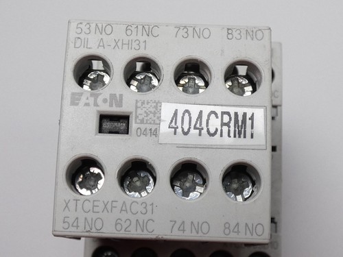 Eaton XTCE009B10 Contactor Block DILM9-10 24VDC DILA-XHI31 XTCEXFAC31 Contact - Picture 6 of 9