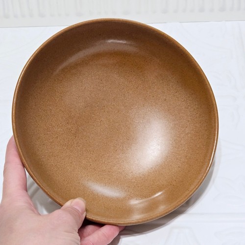 Cuenco de cerámica Frankoma marrón tostado 4XL - Imagen 2 de 5