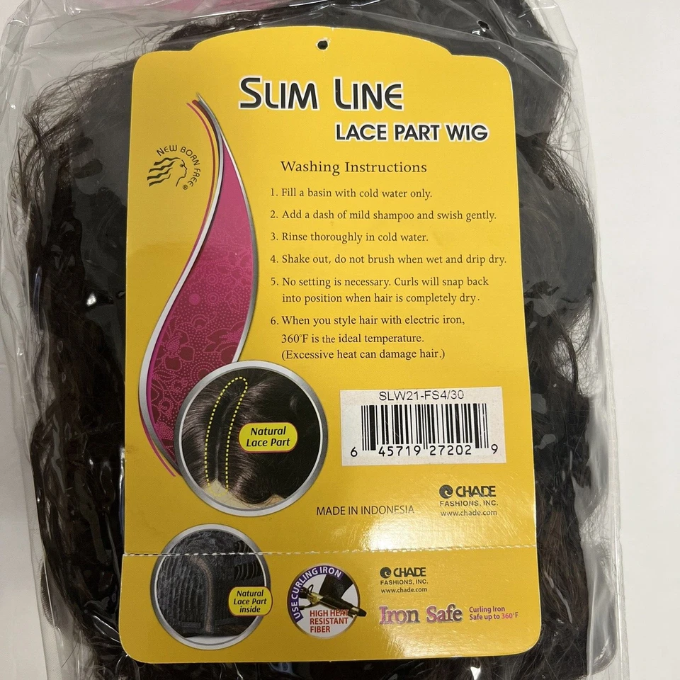 Slim Line Lace Part Wig SLW21- Color FS4/30  High Heat Resistant - Image 2 of 4