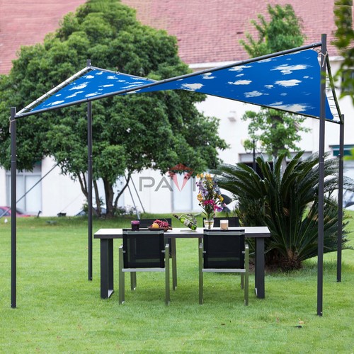 17 Fuß wasserdicht gerade Kante Sonnenschutz Segel Outdoor Garten Pool Markise Abdeckung - Bild 28 von 35
