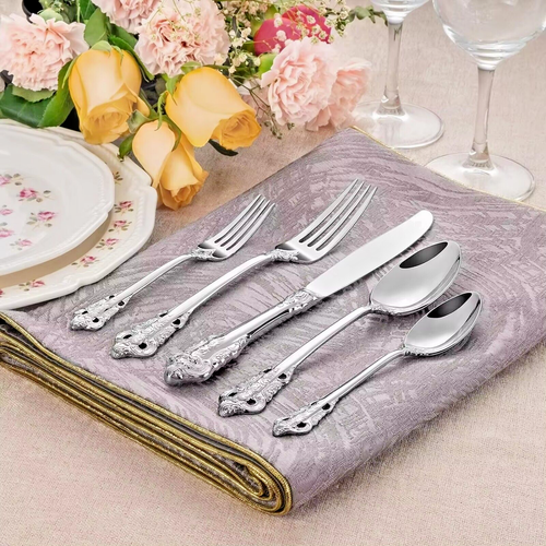 Luxury Royal 30 Pieces Silverware Set, Premium 304 Stainless Steel (Silver) - Picture 11 of 14