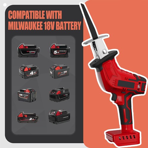 For Milwaukee 18v battery Reciprocating Saw Li-ion Sabre Saw Bare Blade Recip - Picture 7 of 13