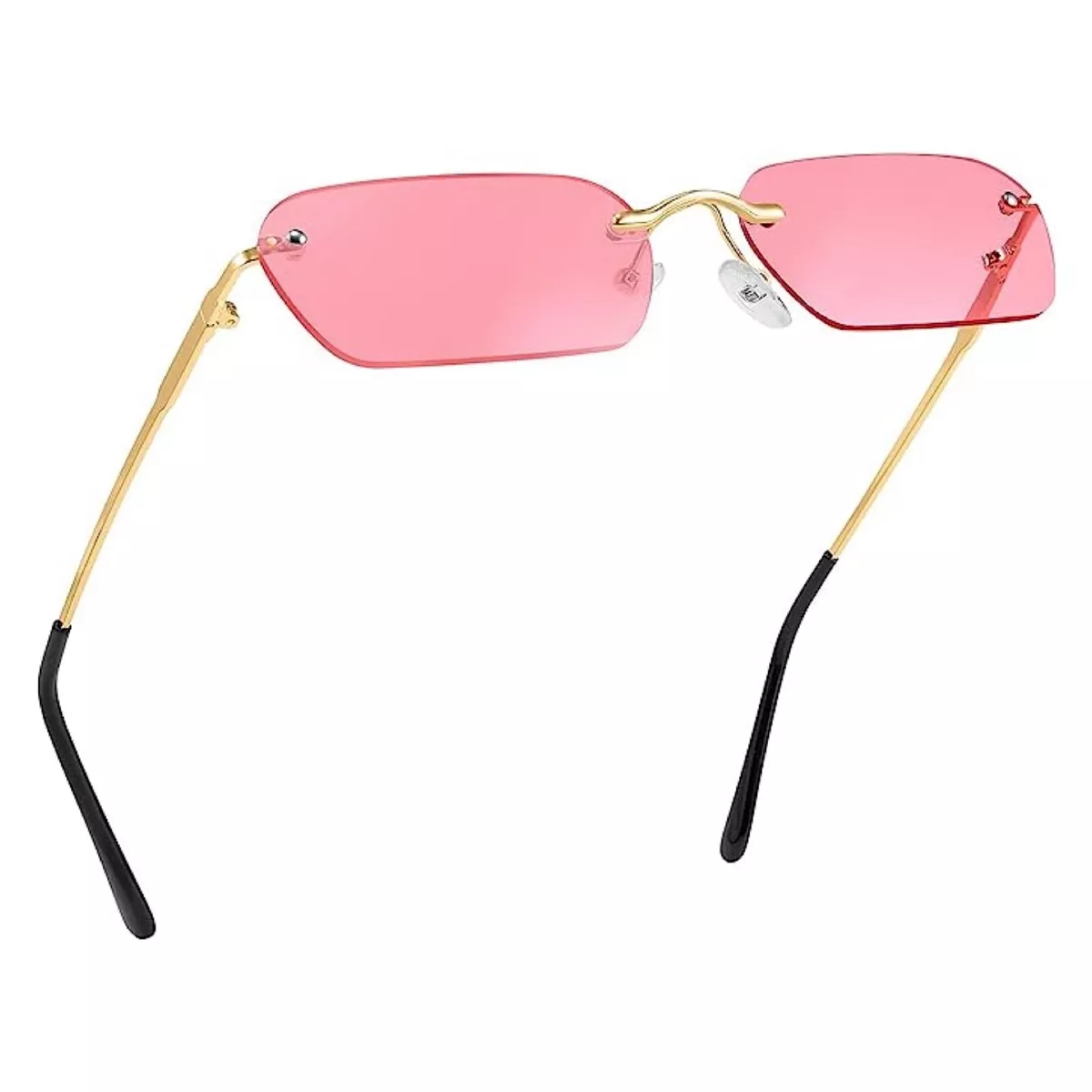 Pink tinted sunglasses womens 2025