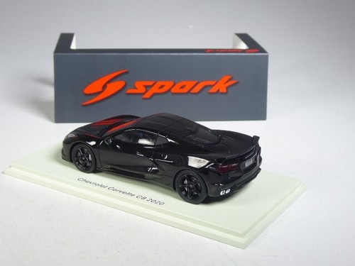 (KI-04-34) Spark S5061 Chevrolet Corvette C8 2020 nero metallizzato, 1:43 in confezione originale - Foto 2 di 2