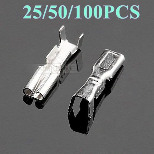 Automotive 2mm Electrical Wiring Crimp Female Socket Pin Terminals Contact New - Picture 1 of 2