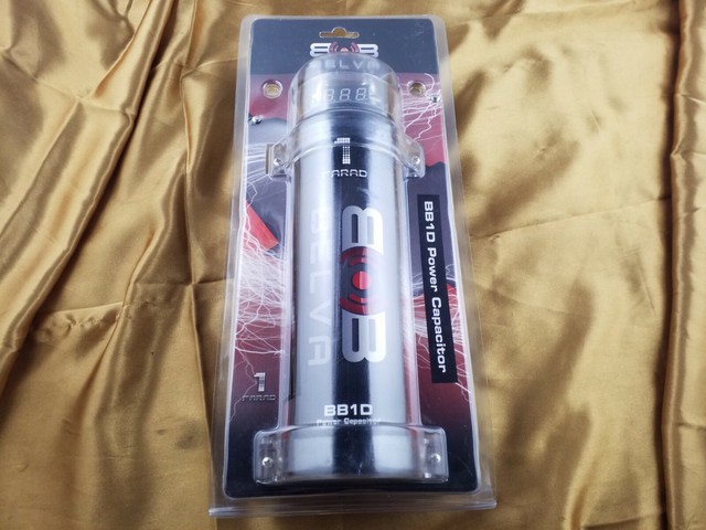 Belva BB1D 1.0 Farad Car Audio Power Capacitor//Cap w// Digital Red Display