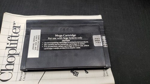 CIB CHOPLIFTER SEGA MASTER SYSTEM VIDEO GAME COMPLETE IN BOX - Picture 8 of 12