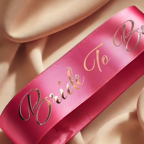 Faja Novia Para Ser Blanco y Dorado Decoración Fiesta Personalizar - Imagen 4 de 76