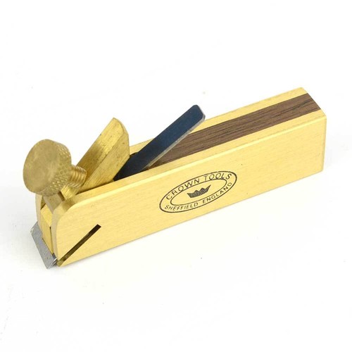 Crown Tools MPBN Miniature Rosewood & Brass Bullnose Plane - Picture 2 of 3