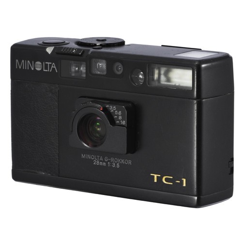 MINOLTA TC-1 TC1 70TH ANNIVERSARY LIMITED BLACK POINT & SHOOT FILM CAMERA - Picture 5 of 10