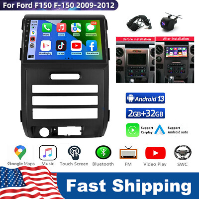 For Ford F150 2009-2014 F-150 Apple Carplay Android 13 Car Stereo Radio Gps Navi