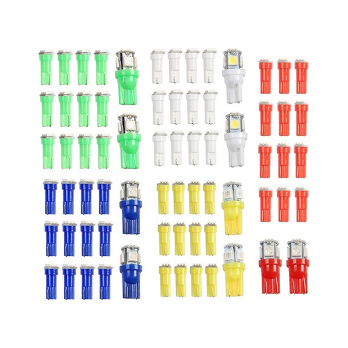 70PCS T5 T10 5050-SMD LED Speedometer Instrument Gauge Cluster Dash Light Bulbs - Picture 9 of 23