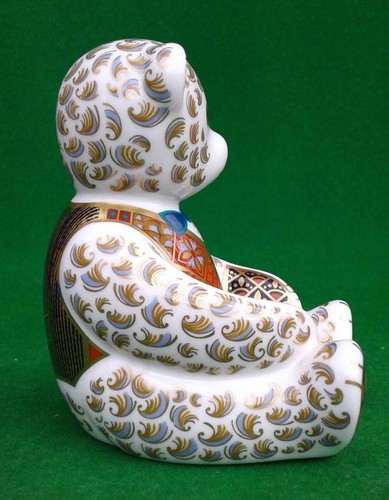 GROSSER ROYAL CROWN DERBY - GOLDIE - TEDDYBÄR BRIEFBESCHWERER. - Bild 7 von 10