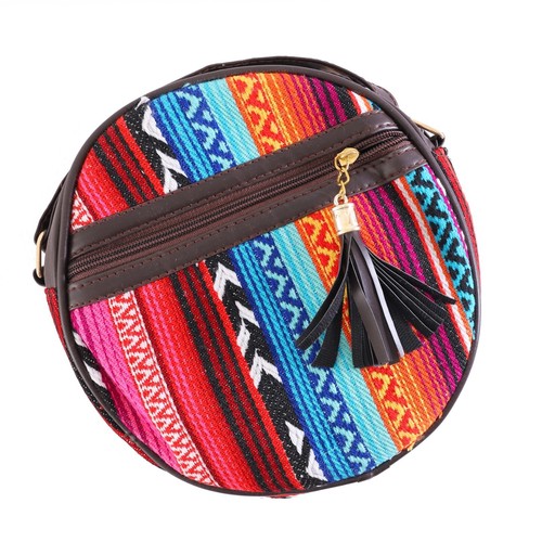 Women Sling Handmade Crossbody Bag Boho Vegan Leather Shoulder Bag Office Bags - Picture 9 of 10