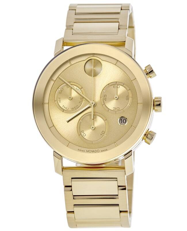 Новые мужские часы Movado Bold Evolution с кварцевым хронографом цвета шампанского 3600811