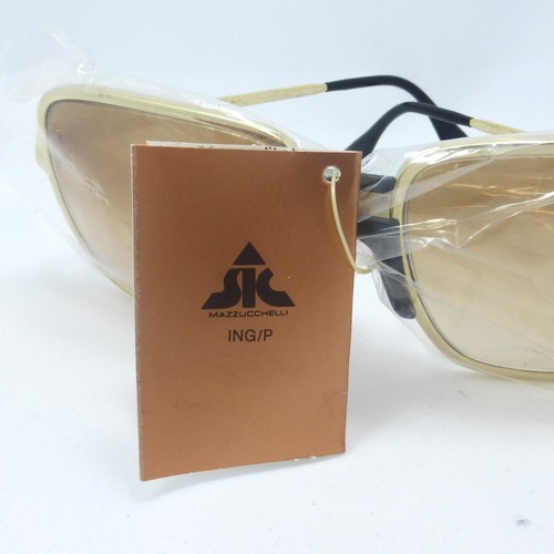 SAMCO by MAZZUCCHELLI Italy Gold colour 1970's Vintage Sunglasses #VS995 - Picture 14 of 14