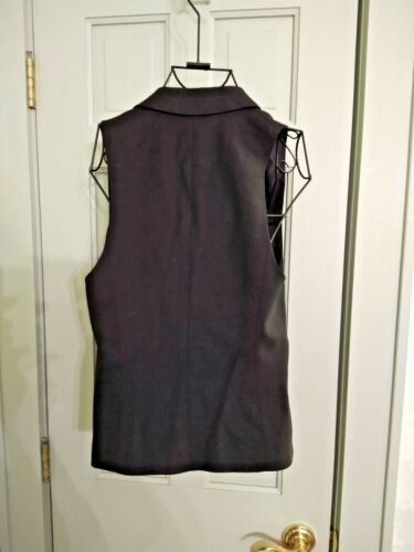 J.Crew Women Double Breasted Black Vest Wool Lined NWOT Sz 0 - Picture 3 of 5
