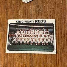 1973 Topps #641 Reds Team VG Very Good Reds Light Crease SP