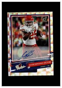 2020 Donruss The Rookies Autograph Clyde Edwards-Helaire /249 Kansas City Chiefs