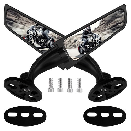 For Honda CBR1000RR CBR600RR 250RR Pair Rotating Rearview Side Mirrors Wind Wing - Bild 2 von 11