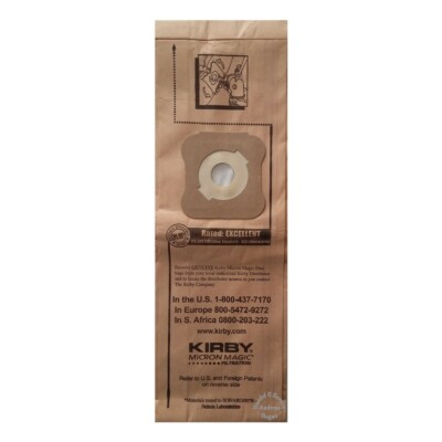 Original Kirby Filtertüte >> Micron Magic Filter  Herstellungsserie G4 - G5