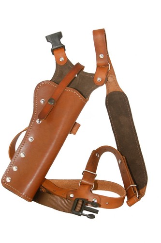 Sportsman's Chest Holster for Smith & Wesson semi autos Brown Leather USA Made - Picture 4 of 10