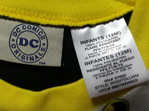 NEW BOYS BATMAN PAJAMA SET LONG SLEEVE PANTS SLEEPWEAR SIZE 12M 18M 2T 3T - Bild 3 von 5
