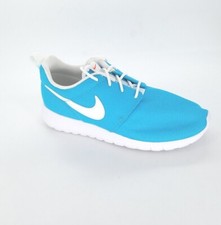 4378 Nike Kids Roshe One Running Shoes Chlorine Blue/White Size 5.5Y US