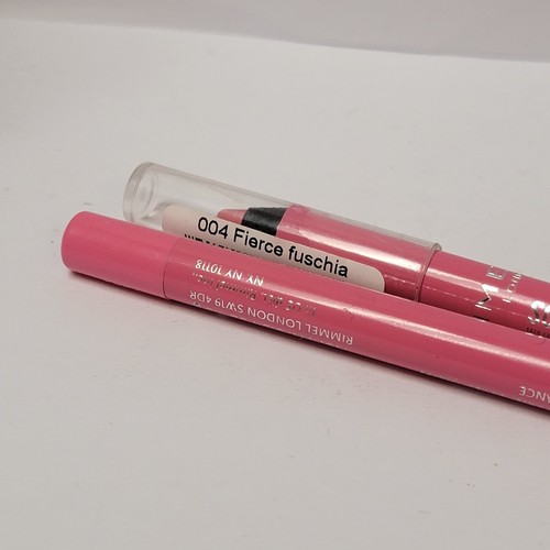 PACK de 2 delineadores de cejas y ojos IMPERMEABLE Rimmel Scandaleyes Kajal 004 FIERCE FUCSIA - Imagen 2 de 2