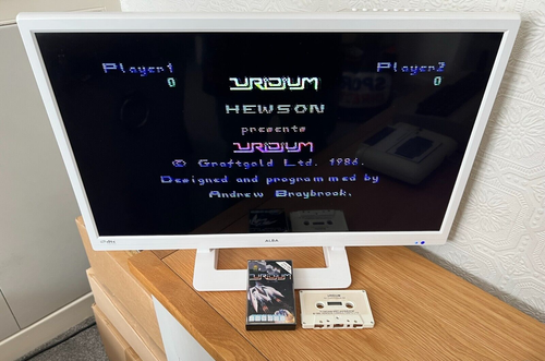 Hewson Uridium Commodore 64 Cassette - Rare & Working -👽👾Retro Gift Idea👾👽 - Afbeelding 4 van 24