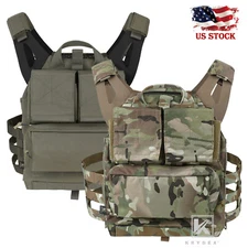 KRYDEX 2.0 Plate Carrier Zip-on Backpack Tactical MOLLE Vest Camouflage