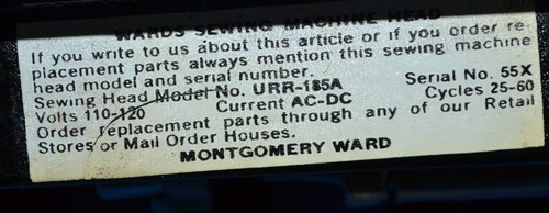 MÁQUINA DE COSER MONTGOMERY WARD PUNTO RECTO REPARADA COSE EXCELENTES PIES MANUALES - Imagen 14 de 23