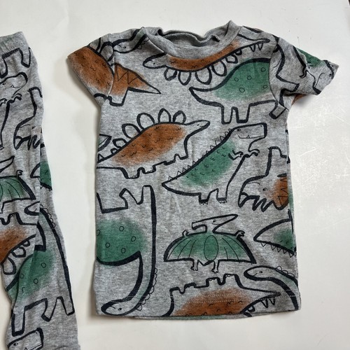 Carter's Just One You 12M Dinosaurio Juego de 2 piezas para dormir Pijama Gris Verde Niños Pequeños - Imagen 4 de 5