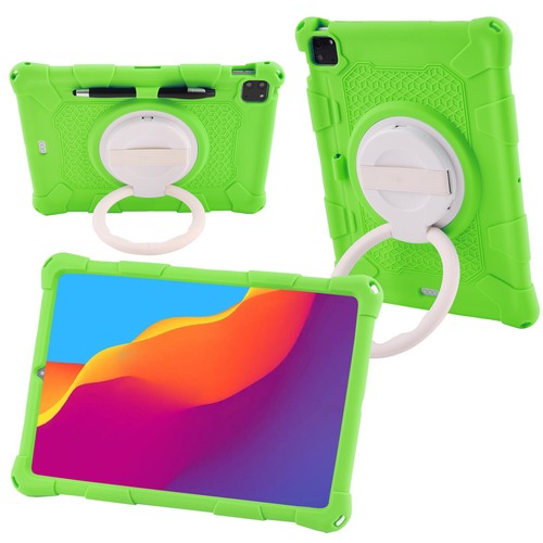 For iPad Pro 11/Air/Mini 2024/9th 10.2" Rotate Handle Stand Silicone Case Strap - Picture 35 of 39