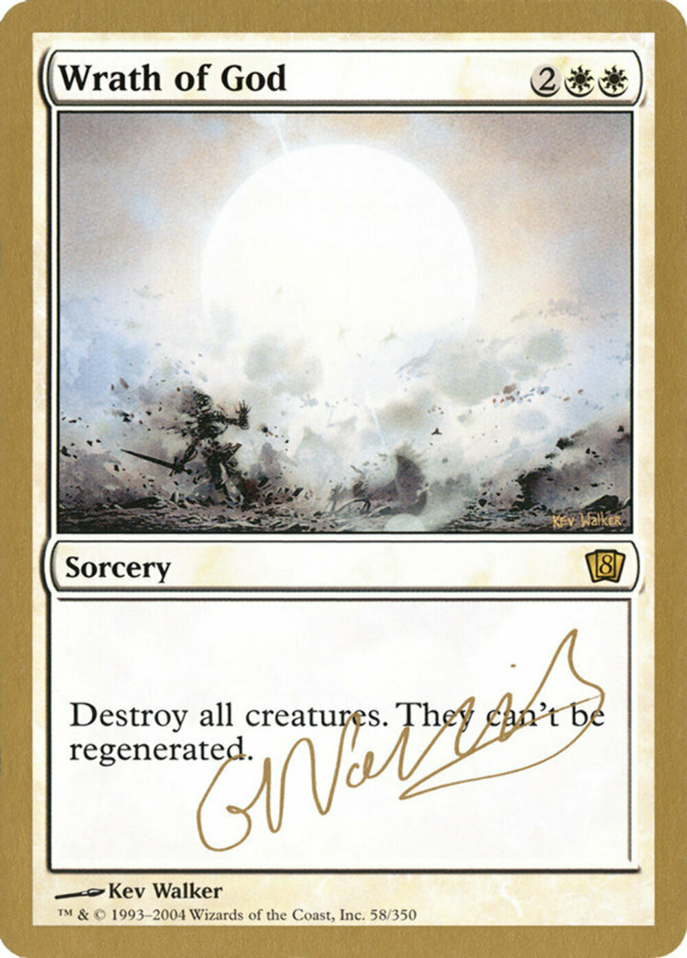 MTG Wrath of God (2004 Gabriel Nassif) (Not Tournament Legal) – World  Championsh | eBay