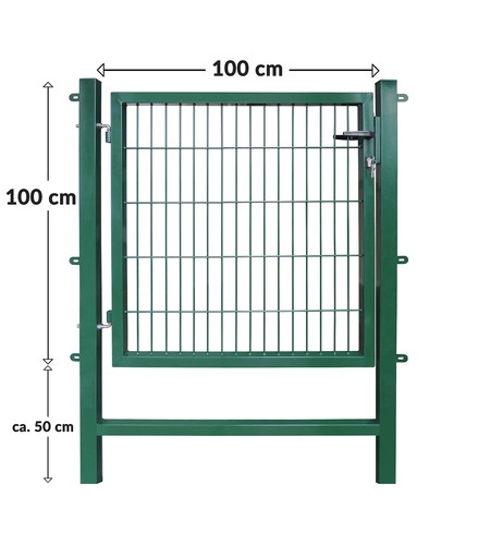 Gartentor "Easy", Ausführung wählbar, Tür Tor Pforte für Stabmatten Gartenzaun - Bild 16 von 24