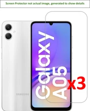3x Samsung Galaxy A05 Screen Protector w/ cloth