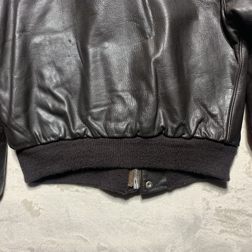 Vintage US B-15 Bomber Jacket Lesco Leathers Simco Size 42 Fits Small Fur Brown - Picture 13 of 20