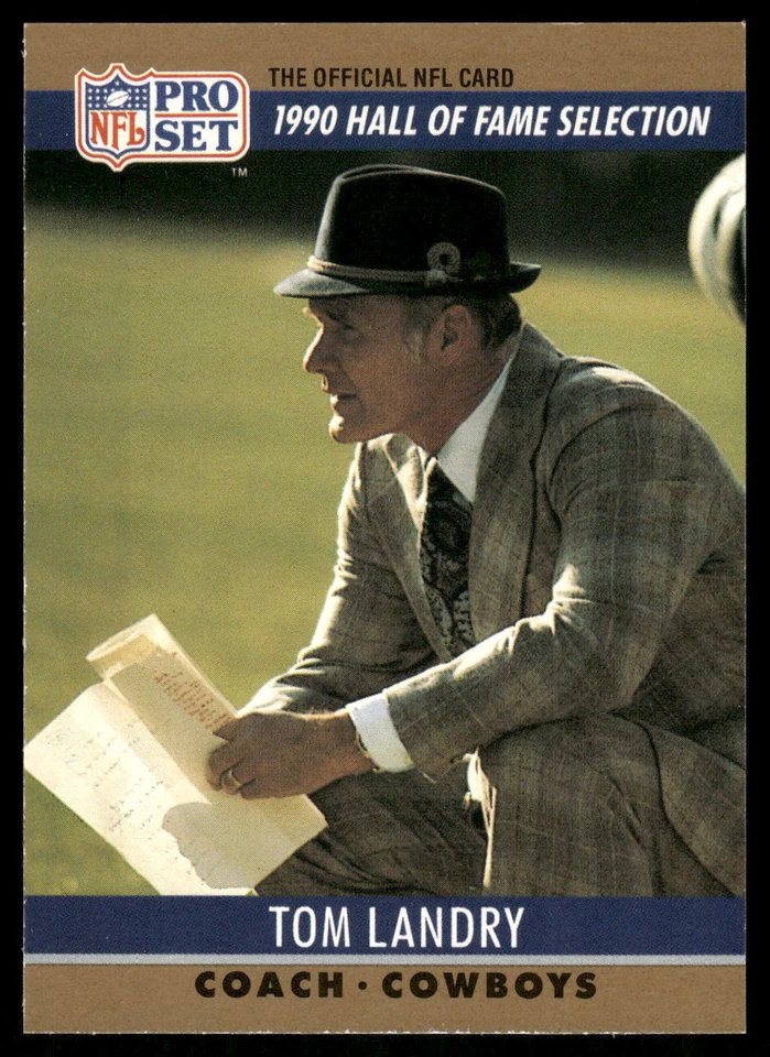 1990 Pro Set FACT Cincinnati Tom Landry #28