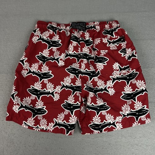 Pantalones de natación Roosevelt Del Mar Republic forrados tiburón para hombre grandes poli rojo - Imagen 6 de 12