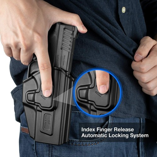 OWB Holster Fit G43 G43x Belt Clip Level II Retention Index Finger Release - Bild 3 von 6